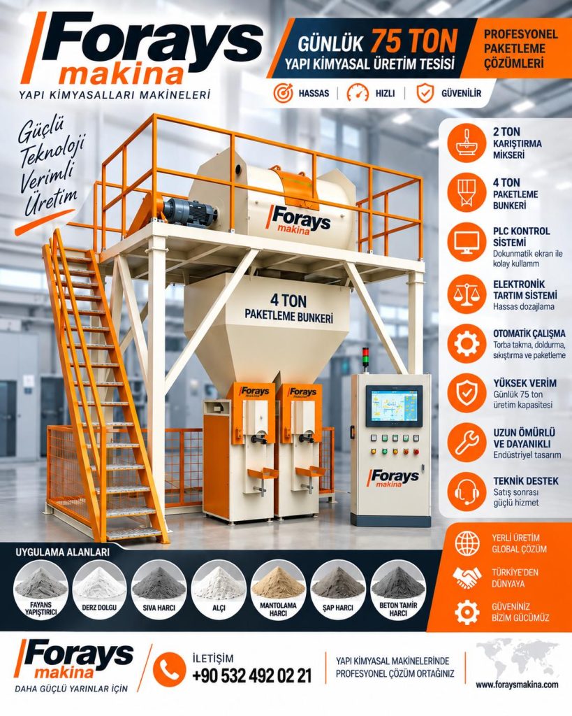 50 ton kapasİtelİ yapikİmyasal makİnesİ forays makina