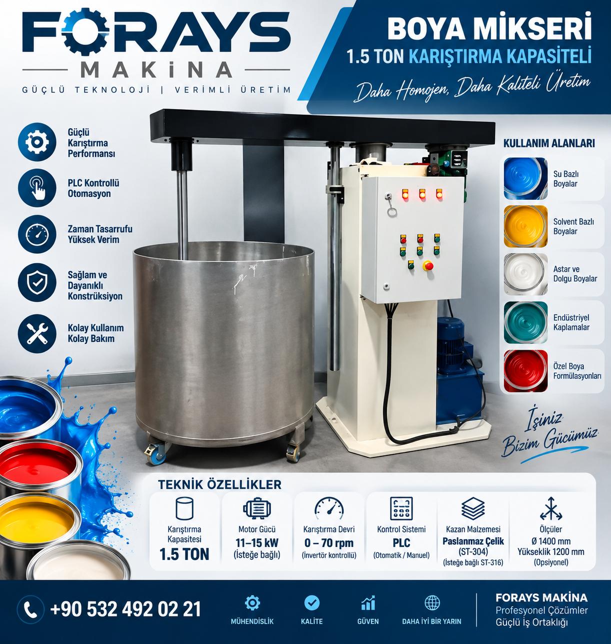boya mİkserİ -forays makina