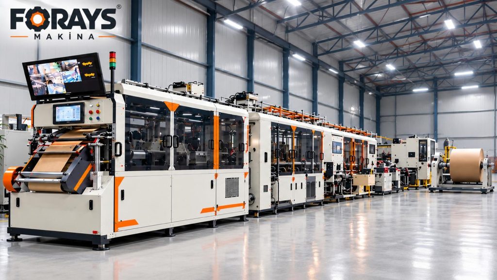 Forays makine ventilli kraft torba üretim makinesi